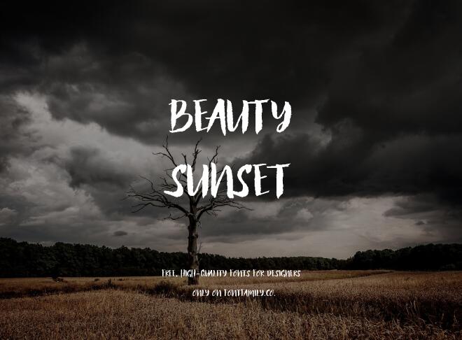 Beauty Sunset Font