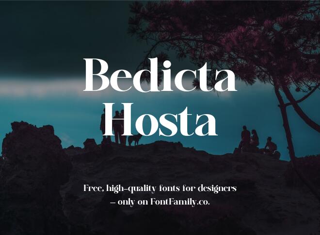 Bedicta Hosta Font