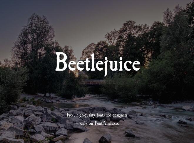 Beetlejuice Font
