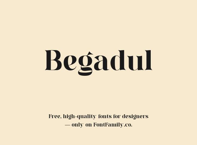 Begadul Font