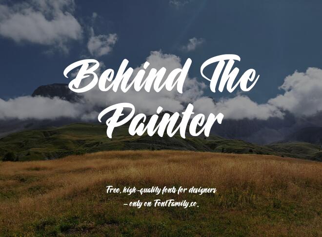 Behind The Painter Font