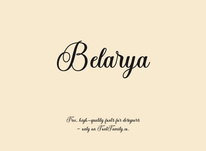 Belarya Font