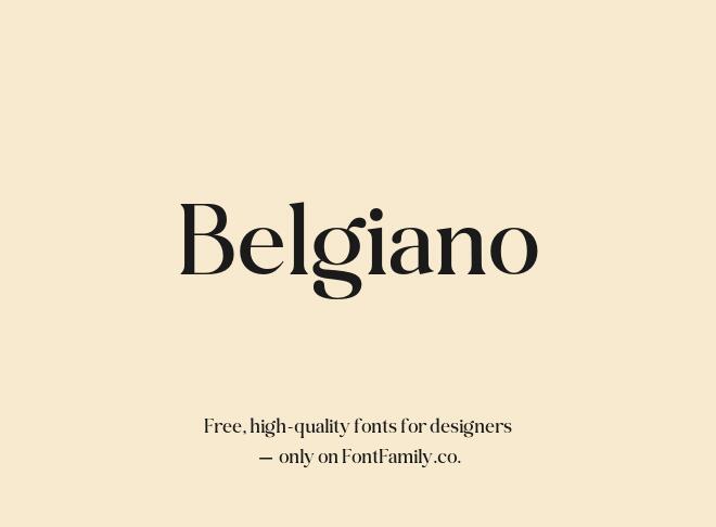Belgiano Font