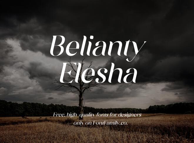 Belianty Elesha Font