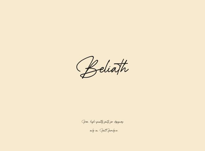 Beliath Font