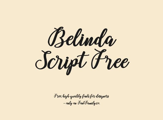 Belinda Script Free Font