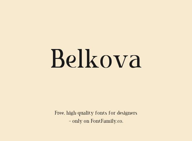 Belkova Font