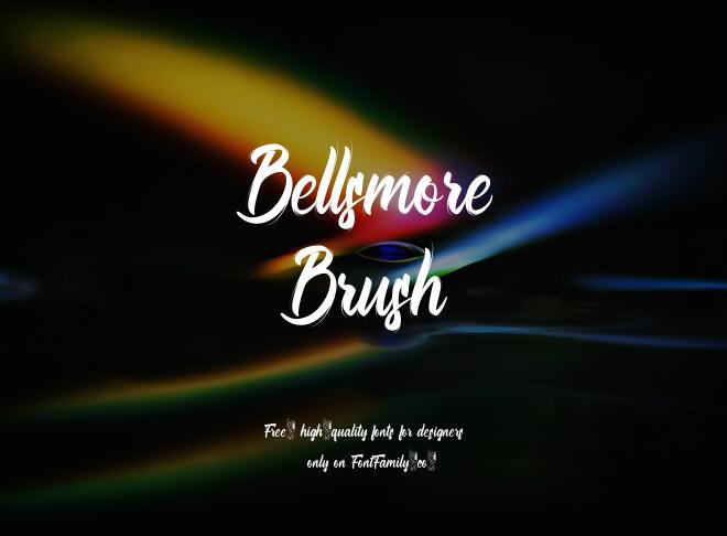 Bellsmore Brush Font
