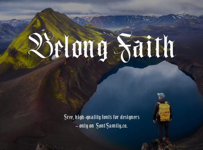 Belong Faith Font