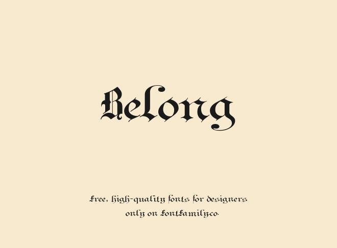 Belong Font