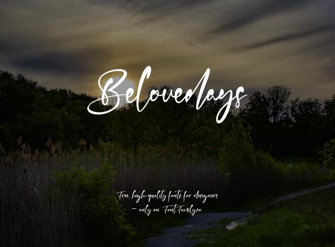 Belovedays Font