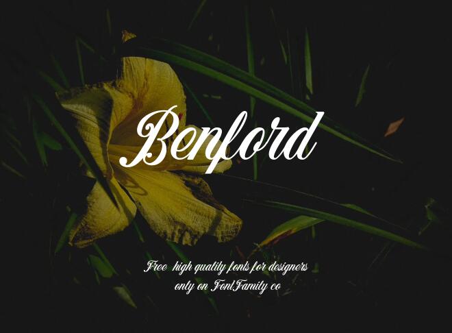 Benford Font
