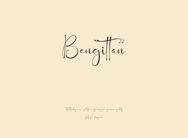 Bengittan Font