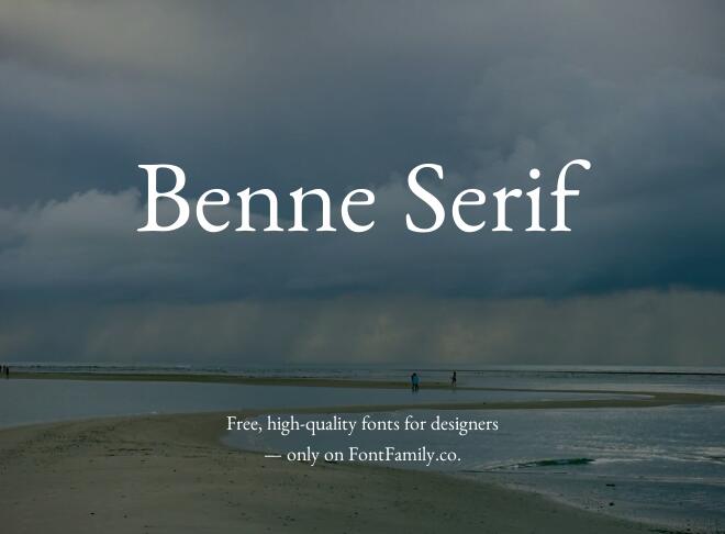 Benne Serif Font