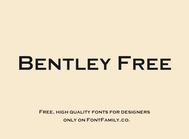 Bentley Free Font