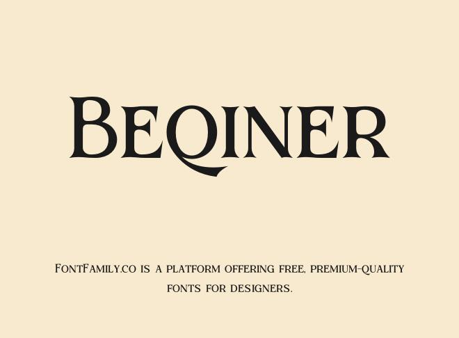 Beqiner Font