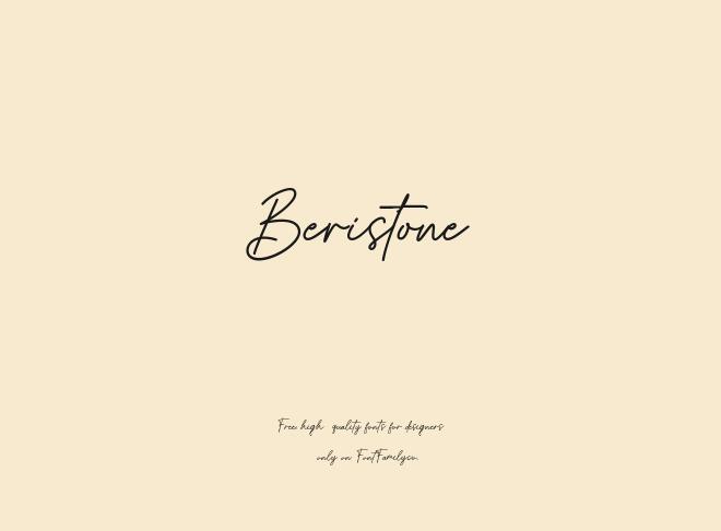 Beristone Font