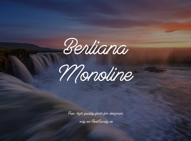 Berliana Monoline Font