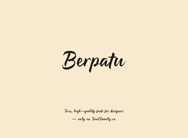 Berpatu Font