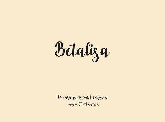 Betalisa Font