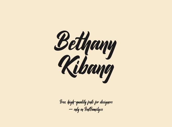 Bethany Kibang Font