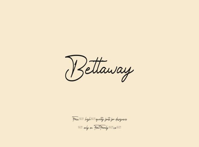 Bettaway Font