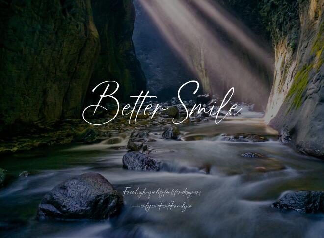 Better Smile Font