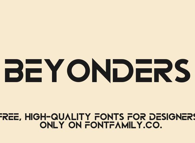 Beyonders Font