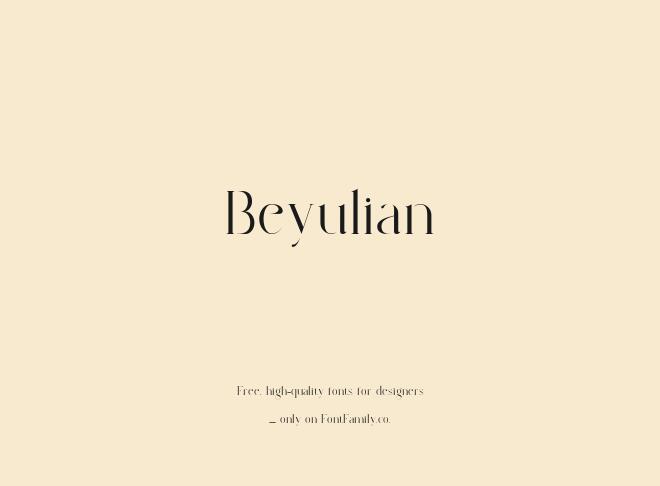 Beyulian Font