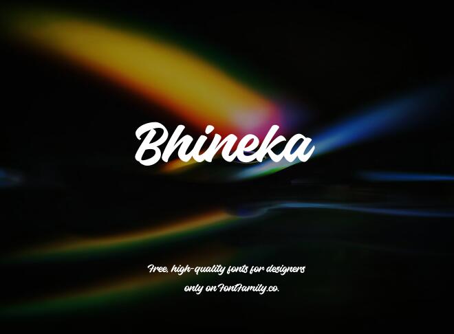 Bhineka Font