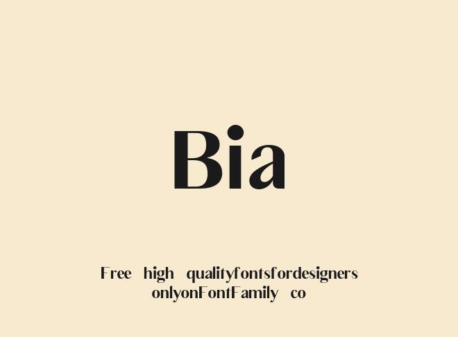 Bia Font