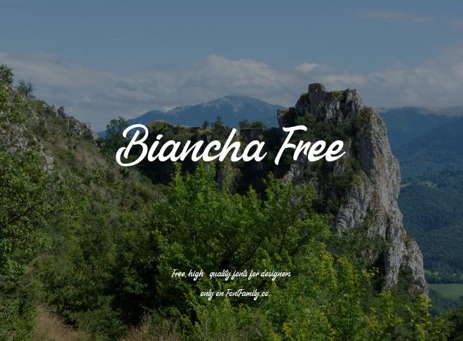 Biancha Free Font