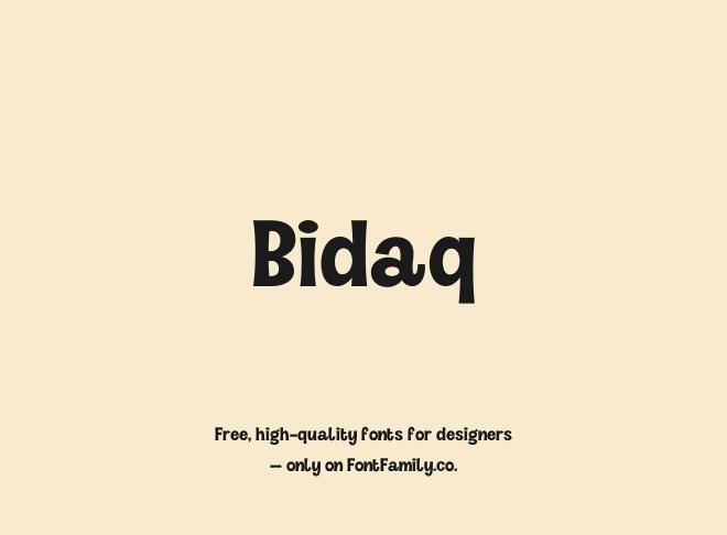 Bidaq Font