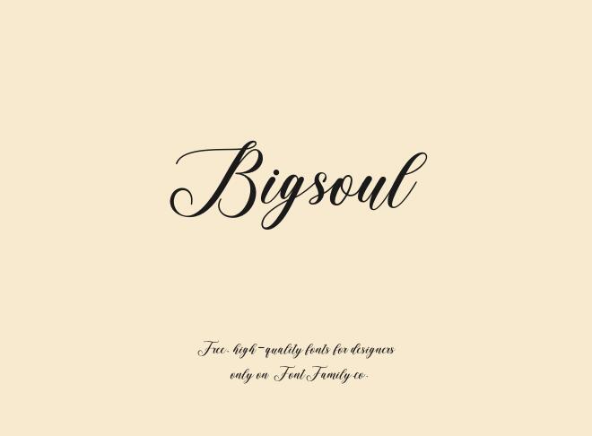 Bigsoul Font