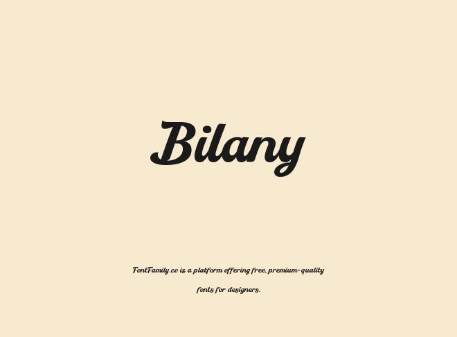 Bilany Font