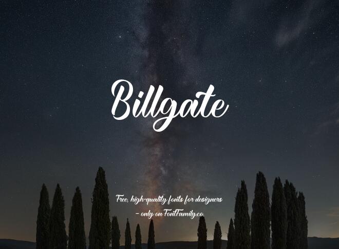 Billgate Font