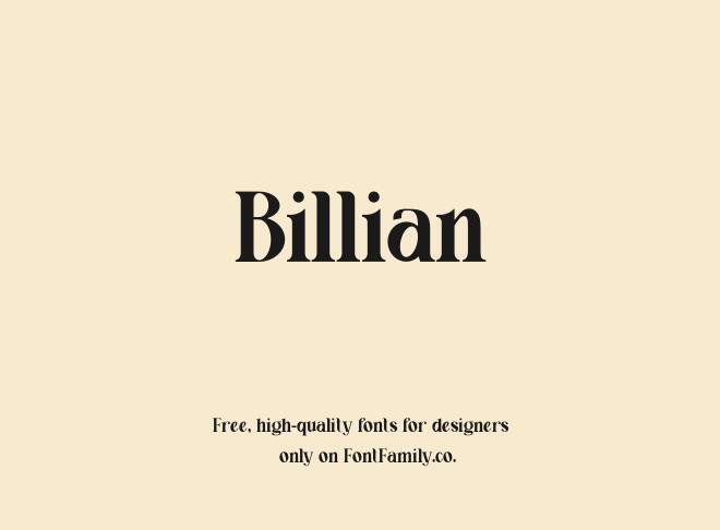 Billian Font