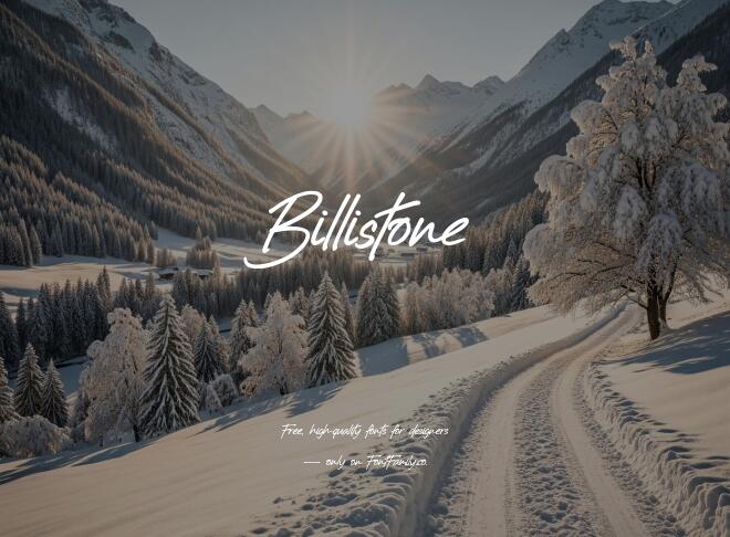 Billistone Font
