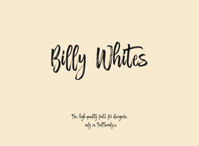 Billy Whites Font