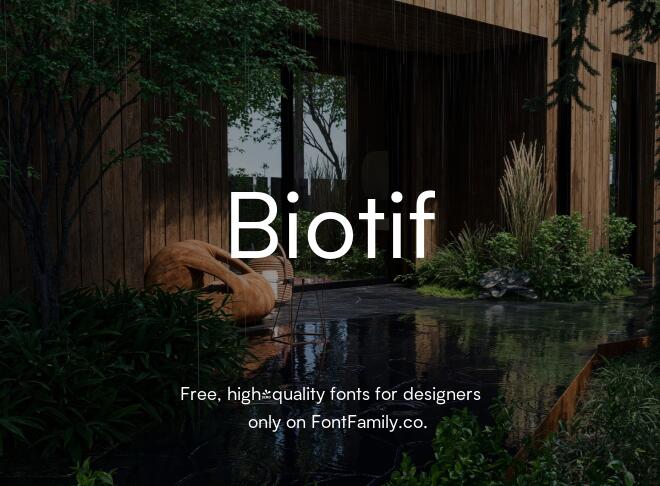 Biotif Font