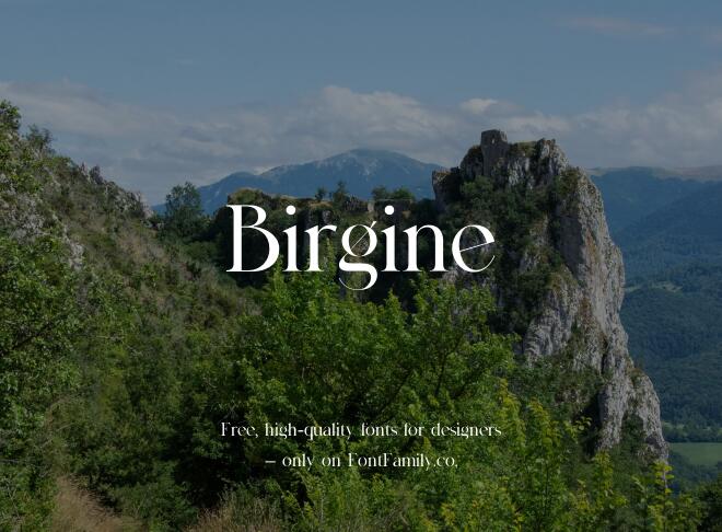 Birgine Font