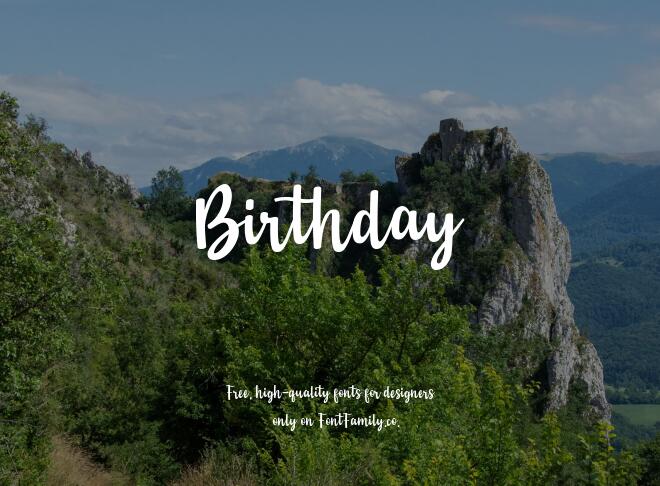Birthday Font