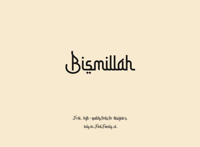 Bismillah Font