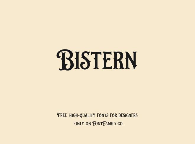 Bistern Font