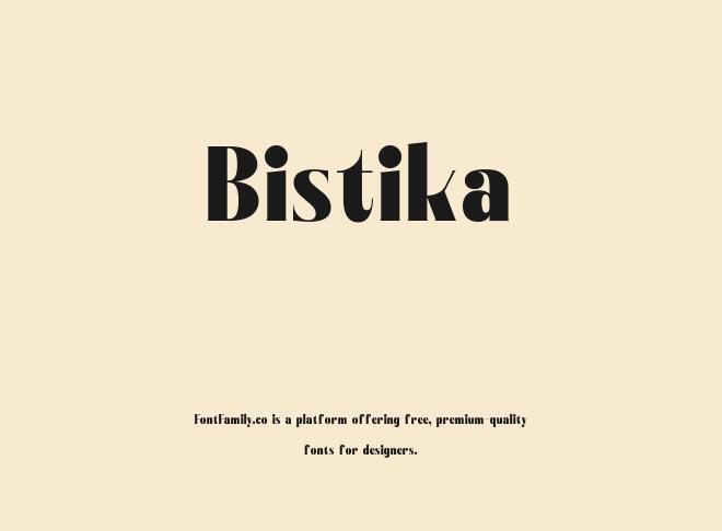 Bistika Font