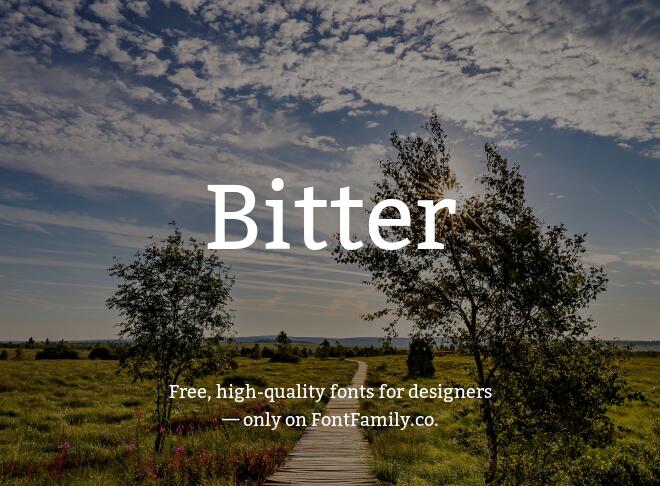Bitter Font