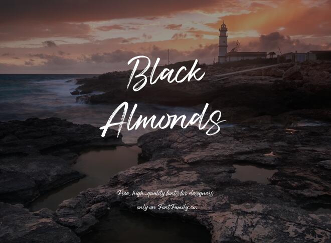 Black Almonds Font