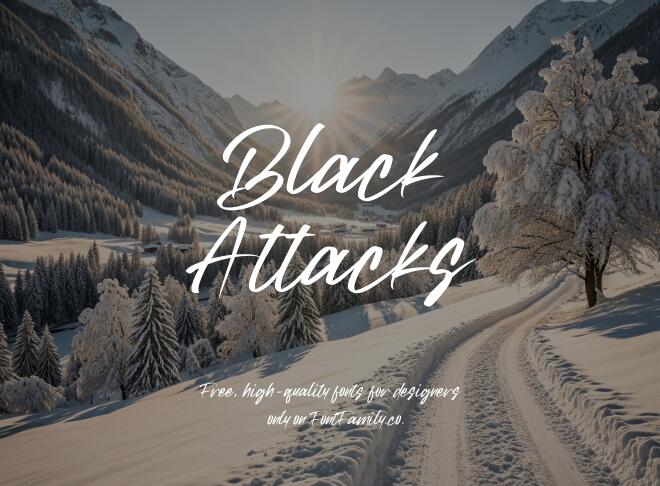 Black Attacks Font
