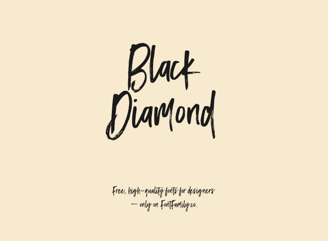 Black Diamond Font