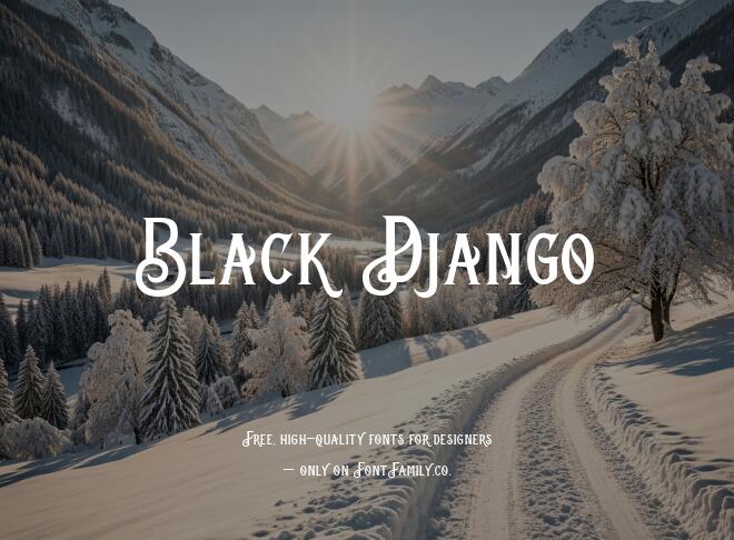 Black Django Font
